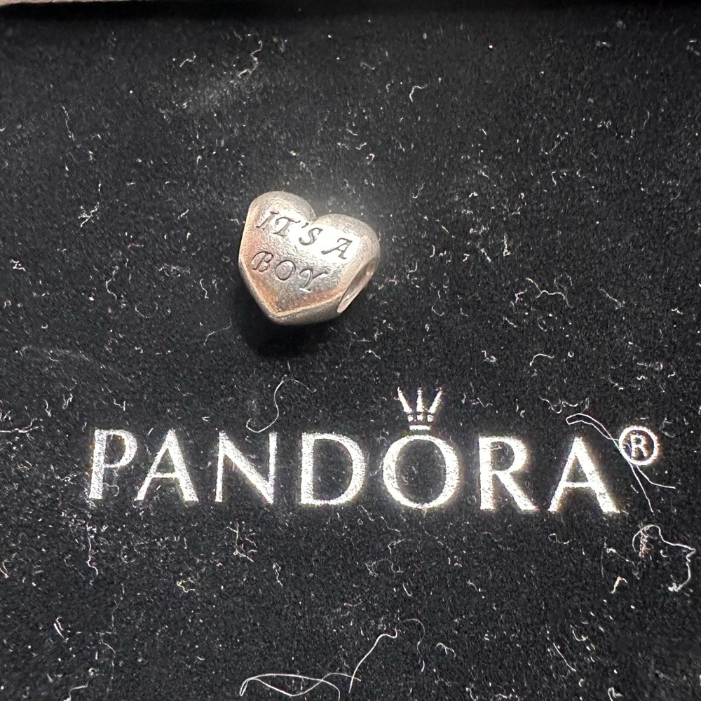 It’s a boy heart pandora charm